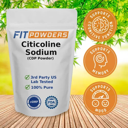 Vista 3 de Citicolina en polvo, colina CDP pura con cucharada (0.35 oz)