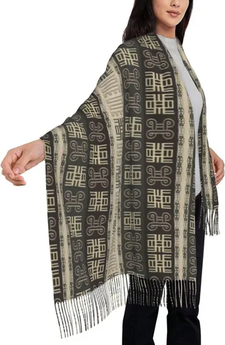 Vista 4 de Chales tipo bufanda para mujer, chal para boda, suave, estola grande, vestido de noche, regalo