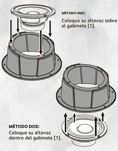 Vista 7 de KEMIMOTO Caja de altavoces en ángulo de 6.5 pulgadas, 1 unidad Negro