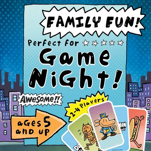 Vista 7 de University Games Dog Man Hot Dog - Juego de Cartas en Lata, El Juego de Colección Rápido y Frenético para Niños con Arte de los Libros de Dog Man