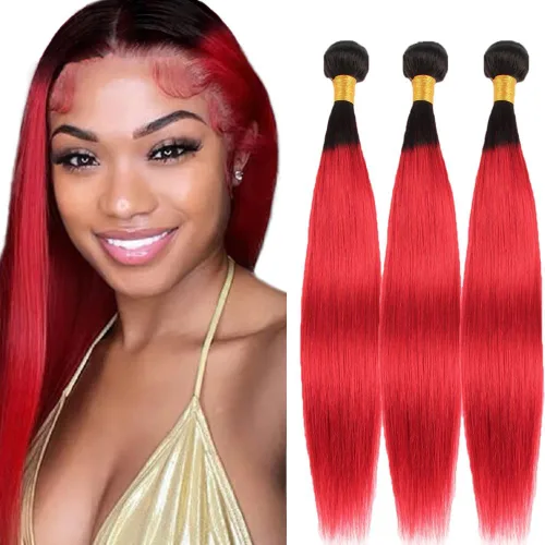 Vista 121 de 300g 1B27 Human Hair Bundles Honey Blonde Bundles Human Hair 10A Brazilian Virgin Remy Hair Extensions 8 10 12 Inch