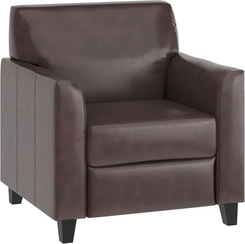 Vista 19 de Flash Furniture - Sofá de LeatherSoft negro de la serie Hercules Diplomat