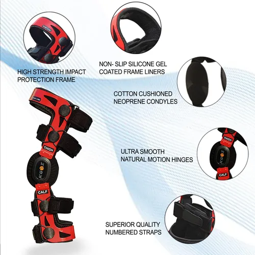 Vista 4 de Rodillera para Acl/Ligament/Lesiones Deportivas/Artritis (OA)/Alivio del dolor de las articulaciones de la rodilla para hombres y mujeres