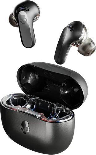 Vista 10 de Skullcandy Rail ANC Auriculares Inalámbricos, Auriculares Bluetooth, Cancelación Activa de Ruido, Hasta 38 Horas de Batería, Micrófono para iPhone