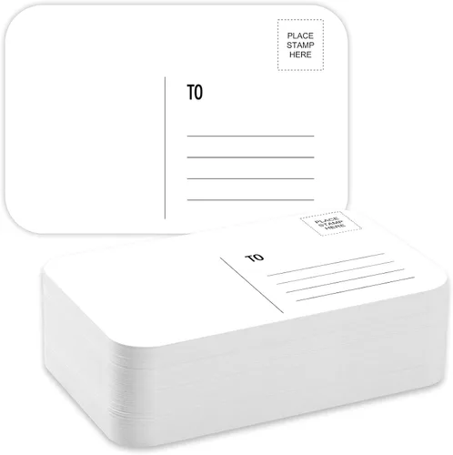 Vista 7 de Sabary 100 postales de acuarela, 4 x 6 pulgadas, postales de papel de acuarela en blanco de 140 libras/10.58 oz/m², cartulina blanca para pintura