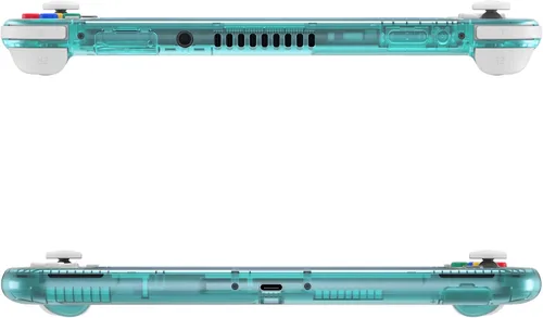 Vista 9 de eXtremeRate Emerald Green DIY Replacement Shell for Nintendo Switch Lite, NSL Handheld Controller Housing wScreen Protector, Custom Case Cover for