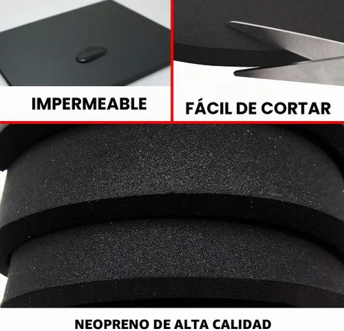 Vista 2 de Hoja de goma espuma de neopreno Dualplex 15x60 Pulgadas x 1/2" de grosor, almohadilla de rol perfecta para cosplay, hoja para proyectos DIY - Espuma
