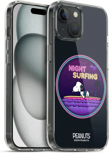 Vista 17 de Head Case Designs Funda de gel suave con licencia oficial de Peanuts Tropical Surf Snoopy Aloha Disco compatible con Apple iPhone 13 Mini Surf