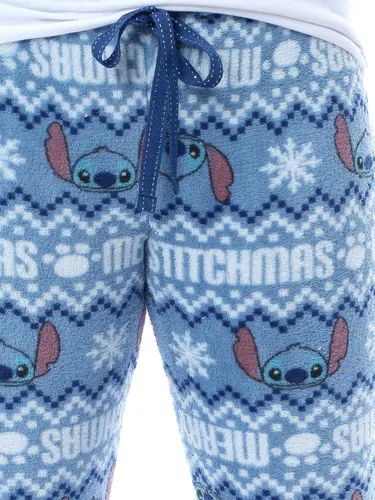 Vista 3 de Disney Lilo And Stitch - Pantalones de pijama de forro polar de felpa para jóvenes