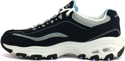 Vista 6 de Skechers D'Lites-Life Saver - Tenis de espuma viscoelástica con cordones para mujer