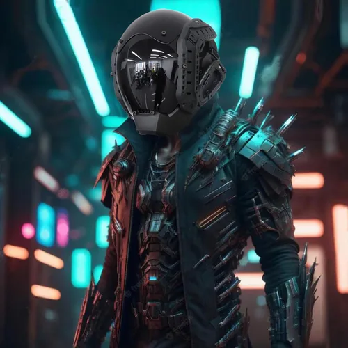Vista 5 de Máscara de casco punk para hombre, máscaras de Halloween, cosplay, gótico, futurista, máscara de tecnología, accesorios de fiesta de disfraces