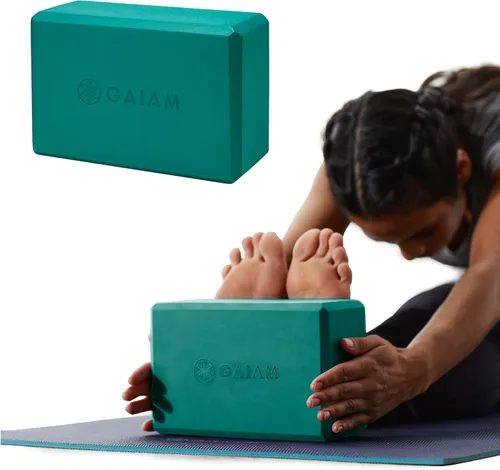Vista 36 de Gaiam Bloque de yoga – Espuma EVA sin látex – Superficie antideslizante suave con bordes biselados para yoga, pilates, meditación Rubor ateniense