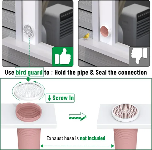 Vista 6 de Forestchill - Kit de ventilación de aire acondicionado portátil con paneles de espuma aislante, 3 paneles de sellado de ventilación de CA ajustables