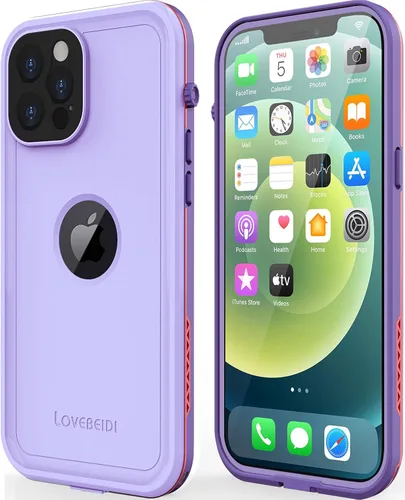Vista 9 de Para iPhone 12 Pro Max Caso, Impermeable, Cubierta A Prueba De Golpes De Cuerpo Completo Con Protector De Pantalla Para IPhone 12 Promax - Negro