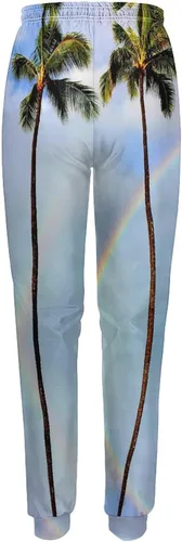Vista 6 de Rainbow Palm Trees Casual Sweatpants for Women High Waisted Jogger Pants Sport Trousers with Pockets