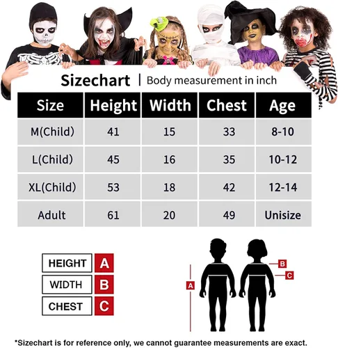 Vista 5 de Disfraz de Grim Reaper con ojos rojos brillantes para niños, incluye guadaña