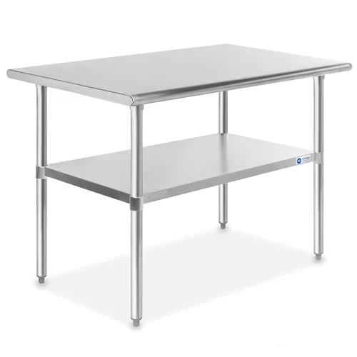 Vista 11 de GRIDMANN Mesa de trabajo de acero inoxidable de 12 x 24 pulgadas, mesa de preparación de cocina comercial NSF con estante inferior para restaurante
