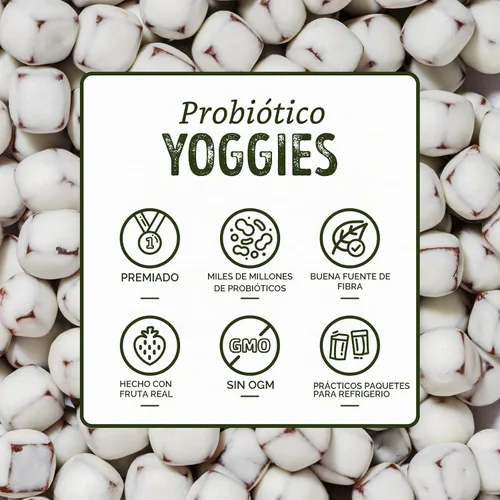 Vista 4 de Nature's Garden Probiótico Strawberry Yoggies 21oz (30 x 0.7 oz) Paquete de 3