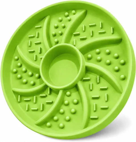 Vista 16 de Slow Feeder Dog Bowls, Suction Cup Lick Bowl for Dogs & Cats (Pink)