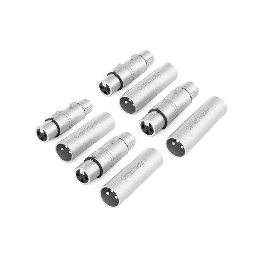 Vista 10 de CableCreation - Conector adaptador XLR, acoplador de extensión de cable de micrófono XLR
