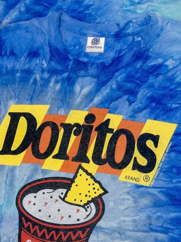 Vista 2 de Tee Luv Camisa Cool Ranch Doritos Tie Dye para hombre Blue Jerry