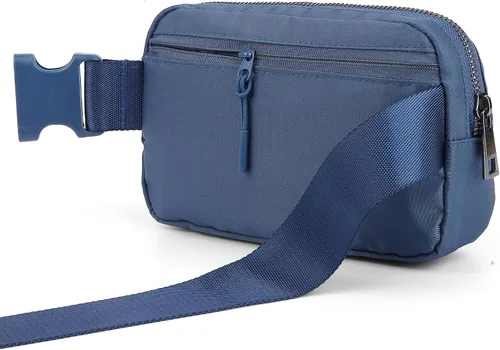 Vista 2 de ZPN Mini riñonera cruzada para mujer y hombre, Azul