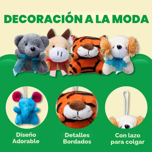 Vista 7 de JOYIN Paquete de 12 mini juguetes de peluche de animales al azar (12 unidades de 3 pulgadas cada uno), animales de peluche a granel para niños