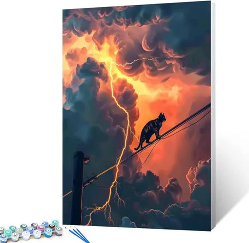 Vista 12 de Tucocoo Graffiti Astronauta - Pintura por números para adultos, espacio exterior, astronauta, pintura al óleo digital, pintura acrílica, kits