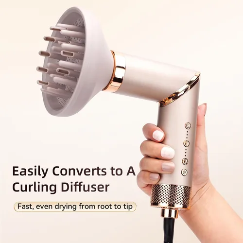 Vista 5 de 5 en 1 cepillo de aire caliente y secador de pelo, envoltura automática Airstyler con difusor, secador de pelo FlexStyle de alta velocidad de 110000