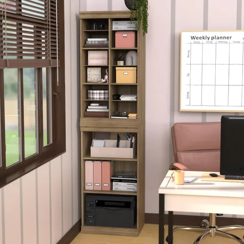 Vista 20 de ClosetMaid - Unidad de almacenamiento modular apilable de 3 estantes, color arena