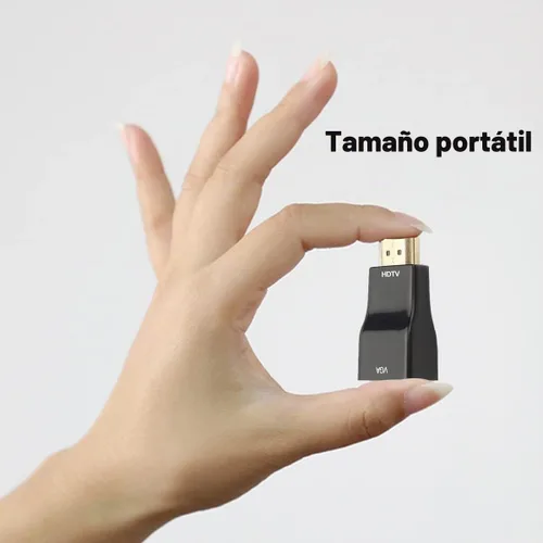 Vista 4 de Convertidor adaptador HDMI a VGA, cable macho a hembra de 1080P
