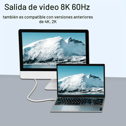 Vista 5 de Cable USB4 de 1 pie, 2 paquetes, 240 W de carga rápida USB C a USB C