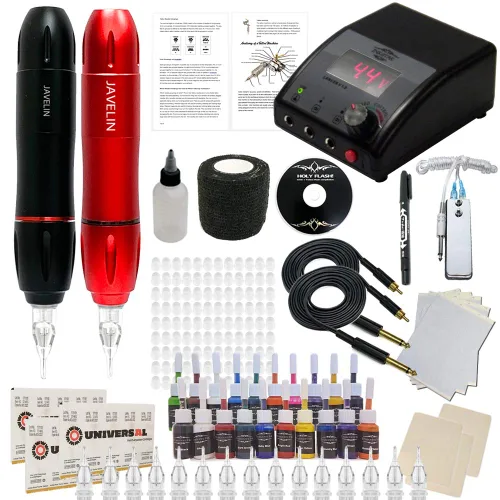 Vista 6 de Javelin - Kit de bolígrafos de tatuaje (X Kit + Radiant 7 colores)