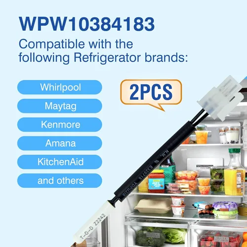 Vista 3 de WPW10384183 W10384183 Termistor para refrigerador - Piezas de repuesto compatibles con Whirlpool Kenmore, Sensor de temperatura de piezas interiores
