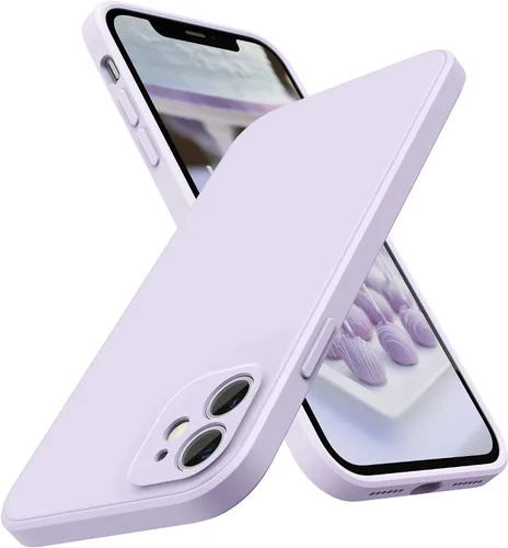 Vista 25 de SURPHY Diseño para Funda iPhone 11 con Protección de Cámara, Diseño Delgado de Borde Recto, Funda de Teléfono de Silicona Líquida para iPhone 11