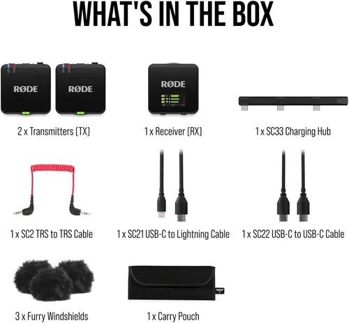 Vista 9 de RØDE Wireless GO III (Gen 3) - Micrófono inalámbrico compacto - Audio impecable, grabación flotante de 32 bits, control automático de nivel