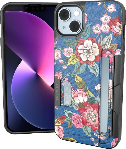 Vista 49 de Smartish Funda tipo cartera para iPhone 11 Pro - Wallet Slayer Vol. 2 [soporte protector delgado] tarjetero (seda) - Black Tie Affair