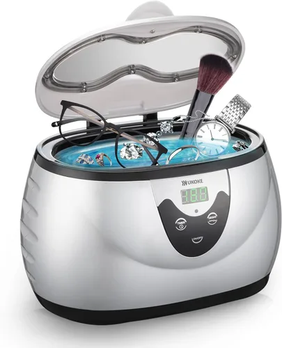 Vista 10 de UKOKE - Limpiador ultrasónico - Limpiador profesional ultrasónico de joyería con temporizador - Máquina ultrasónica para limpieza en el hogar