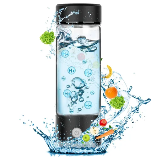 Vista 10 de Generador de botellas de agua de hidrógeno, agua de hidrógeno portátil recargable aquahealth, máquina ionizadora de agua de hidrógeno
