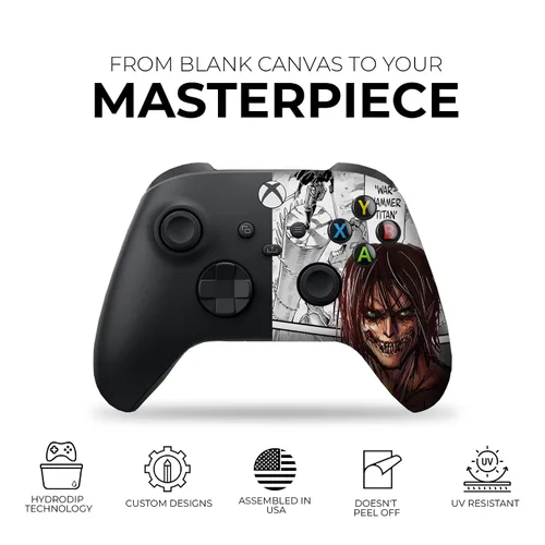Vista 7 de DreamController Attackk On Tittan Custom X-box Controller Wireless compatible with X-box One/Series X/S Proudly Customized in USA with Permanent