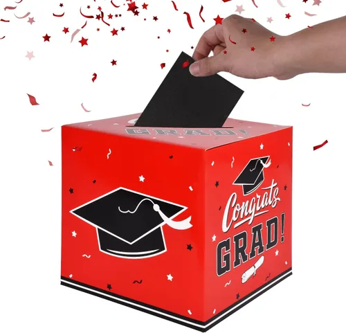 Vista 2 de Gatherfun Decoraciones de graduación 2026 Caja de tarjetas de graduación para regalo, regalos de fiesta de graduación, suministros de fiesta