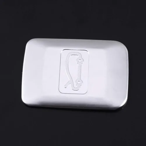 Vista 4 de YIWANG Cubierta de panel de interruptor de capó cromada ABS para Land Rover Range Rover Evoque L551 2019 2020 accesorio