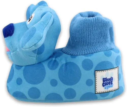 Vista 6 de Nickelodeon Blue's Clues & You - Pantuflas de felpa 3D para niños pequeños