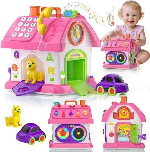Vista 8 de Hurdaos Juguetes Montessori para bebés de 1 año. Regalos para niños y niñas, primer cumpleaños para niños y niñas de un año, primer regalo, juguete