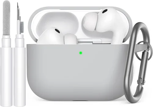 Vista 36 de AhaStyle Funda Protectora de Silicona Mejorada [LED Frontal Visible] Compatible con Apple AirPods 2 y 1 (Negro)