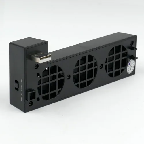Vista 4 de Mcbazel DOBE Ventilador externo inteligente de refrigeración USB 3 con puerto USB adicional solo para consola Xbox One X NO para Xbox One Xbox One