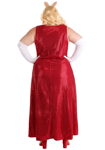 Vista 2 de Disfraz Deluxe Miss Piggy para Mujer Talla Plus Multicolor
