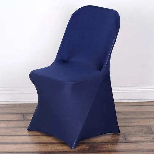 Vista 21 de Efavormart - Funda para silla plegable elástica de elastano, ajustable, para cenas, eventos, bodas, fiestas, banquetes, catering, color beige