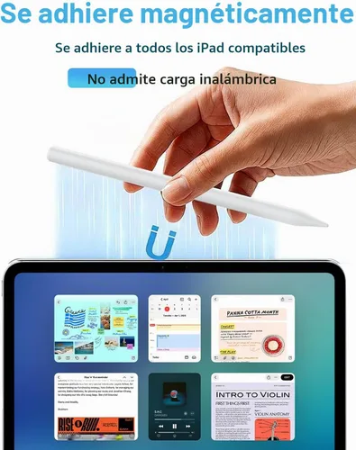 Vista 4 de Lápiz óptico para iPad 2018-2016, lápiz de carga rápida para iPad Negro2