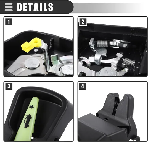 Vista 4 de Motoforti Motor del actuador de la cerradura del pestillo del maletero del portón trasero, cerradura del equipaje de la puerta trasera, para Toyota